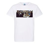 French Unicorn T-Shirt Uomo Girocollo Cotone Bio Reservoir Dogs Braking Banca Tarantino Tim Roth Cinema, bianco, L
