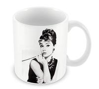 French Unicorn Tazza con stella famosa Audrey Hepburn Cinema Retro Vintage Attrice 1