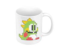 French Unicorn Tazza Tazza Bubble Bobble Personaggio Mascotte Videogiochi Retro 80's Pixel Art