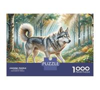 French Wolf Dog 1000 Pezzo Cartoncino Premium Puzzle Premium Adorable Pet Impossibilmente Difficile Sfida Unica Puzzle Per Adulti E Bambini 52x38cm/1000pcs