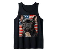 Frenchie 4 luglio Cane francese bandiera USA Dov'è la zampa Canotta