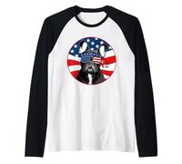 Frenchie 4 luglio Cane francese bandiera USA Dov'è la zampa Maglia con Maniche Raglan