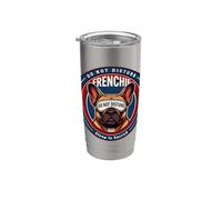 Frenchie Il Sonno è Sacro Umorismo Bicchiere termico in acciaio inox doppia parete
