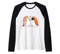 Frenchie Kiss Sushi Maglia con Maniche Raglan