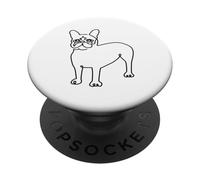 Frenchie Line Minimal PopSockets PopGrip Adesivo