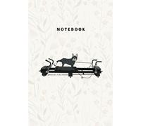 Frenchie on the Xformer Notebook- Frenchie and Pilates Notebook in flowers
