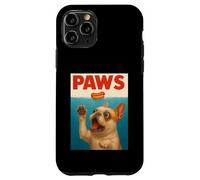 Frenchie Paws Chasing Hot Dog Arte funky del Bulldog francese Custodia per iPhone 11 Pro