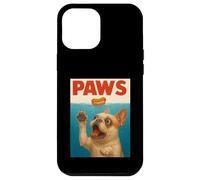 Frenchie Paws Chasing Hot Dog Arte funky del Bulldog francese Custodia per iPhone 12 Pro Max
