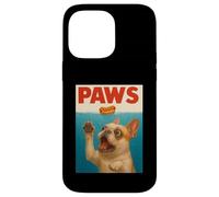 Frenchie Paws Chasing Hot Dog Arte funky del Bulldog francese Custodia per iPhone 14 Pro Max