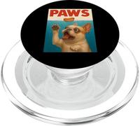Frenchie Paws Chasing Hot Dog Arte funky del Bulldog francese PopSockets PopGrip per MagSafe