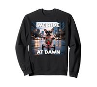 Frenchie per Uomini Donne Bambini Ragazzi Ragazze We Ride At Dawn Cute Felpa