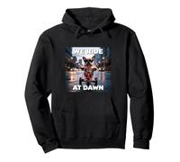 Frenchie per Uomini Donne Bambini Ragazzi Ragazze We Ride At Dawn Cute Felpa con Cappuccio