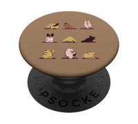 Frenchie Yoga Minimal PopSockets PopGrip Adesivo