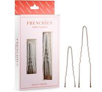 Frenchies Ultra Flocked Extra Soft French Twist Hair Pins: The French Hair Pins for Buns, Updo Hairstyles, Hair Extensions + Wigs - 20 Count Grey