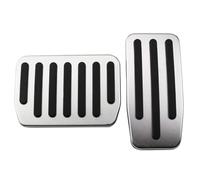 Freni Pedaliera Auto Per Tesla Per Model 3 2017 2018 2019 2020 2021 Pedale Acceleratore Carburante Freno Poggiapiedi Copertura In Alluminio Antiscivolo(Silver without Rest)