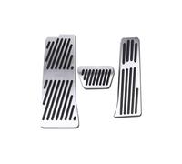 Freni Poggiapiedi Per BMW Serie 3 G20 G21 2019 2020 2021 Touring Car Carburante Acceleratore Pedale Freno Resto Piede Pedale Copertura Pad Accessori Alluminio Copri Pedali Auto(Footrest AT 3pcs)