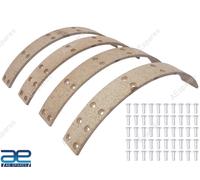 Freni Scarpa Pad Linings Set Di 4 Unità Con Rivetti Per Trattori Ford 3600
