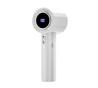 Freniera Per Ventola Per Ventola Portatile Turbo Ad Alta Velocità Mini Fan Fan Di Travel Hand |Ven A Portata Di Mano Display Digitale Per Uso Di Viaggio, Scrivania Di Lavoro, Trucco, Facilità Di Calor