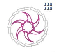 Freno a disco da 180 mm con montaggio a 6 fori per prestazioni ottimali e controllo del calore (rosa)