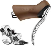 Freno a disco da strada Hylex RS - idraulico - leva sinistra - tubo da 1900 mm - Flat Mount - marrone