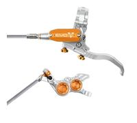 freno a disco idraulico mtb anteriore evo gr4 4 pistoni tubo in treccia argento/