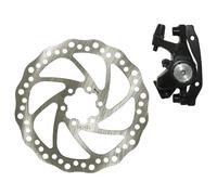 Freno a disco meccanico pinza anteriore + disco + adattatore compatible anteriore e posteriore P2R Post Mount Noir