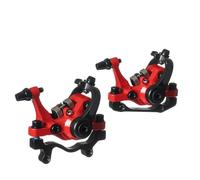 Freno A Disco MTB, IS/PM 160 Mm, Pinza Meccanica A Doppio Pistone For Mountain Bike(Red Front and Rear)