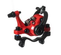 Freno A Disco MTB, IS/PM 160 Mm, Pinza Meccanica A Doppio Pistone For Mountain Bike(Red Rear Brake)