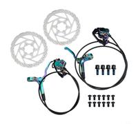 Freno a Disco Olio Minerale MTB 800mm 1600mm Tubo | Compatibile MTB e strada, per versatile applicazione, olio minerale, montaggio universale(Colorful-A)