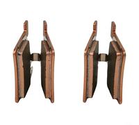 Freno a disco per pastiglie per pinze E-Bike, 2 paia, opzioni in metallo per una frenata migliorata (oro completamente metallico)