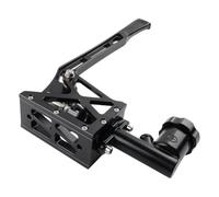 Freno a mano idraulico verticale universale per gare di drift - Argento, alluminio lavorato con serbatoio dell'olio integrato(black)