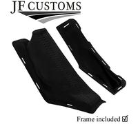 FRENO A MANO IN SUEDE LUXE NERO + QUADRO IN PLASTICA PER FORD FOCUS MK2 FL 08-11