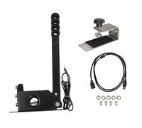 Freno a mano lineare per PC alimentato tramite USB per Logitech per G25 per G27 per G29 con sensore Hall senza contatto ad alta precisione e supporto in acciaio regolabile per controllo del gioco da