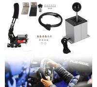 Freno a Mano USB con Morsetto e Cambio 7+R H per volante Logitech G29 T300RS/GT