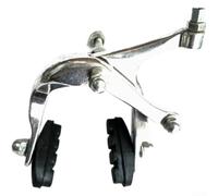 Freno a per calibro per Fixie Compatibile 80mm Freno a per calibro | Leggero e , colore nero opaco, fissaggio posteriore, ideale per fixie, sicurezza massima(Silver Short Rear Pins)