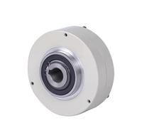 Freno a polvere magnetica Freno/frizione a polvere magnetica sottile e cava, controllo della tensione, foro cavo, resistenza alle alte temperature da 24 V(50N.M)