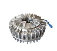 Freno a polvere magnetica Frizione magnetica a polvere con albero cavo rotante Shell, freno magnetico a polvere, regolatore di tensione 24V(12N.m)
