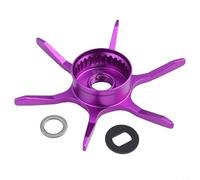 Freno a sei stelle in lega di alluminio appositamente modificato per le ruote a goccia d'acqua Abu Max serie B3B4P3P4P5 per migliorare la risposta del freno (mano destra Viola)