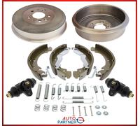 Freno a Tamburo Ganasce Freno Cilindro Freno Kit Molle per VW T4 Bus Bulli 70X_