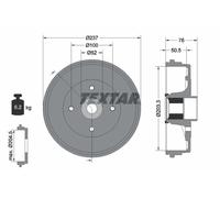 TEXTAR 94041400 Tamburo freno