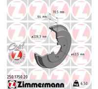 ZIMMERMANN 250.1750.20 Tamburo freno