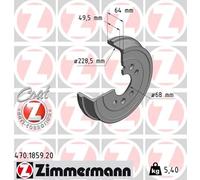 ZIMMERMANN 470.1859.20 Tamburo freno