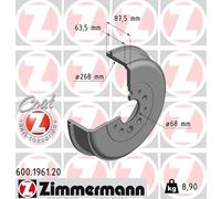 ZIMMERMANN 600.1961.20 Tamburo freno