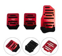 Freno Auto Piedi Pedali Cover Accessori Auto Frizione Pedale Antiscivolo Rosso