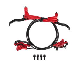 Freno bici post/sin/ant rosso per MTB 1 set con cavi