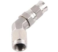 Freno di Ricambio Adattatore Per Tubo Flessibile AN3 Da 45 A 90 Gradi, Raccordo Femmina, Giunto Girevole Dritto In PTFE Per Freno In Acciaio Inossidabile(BJ03-45A)