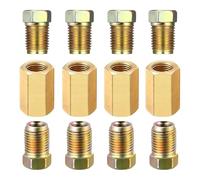 Freno di Ricambio Assortimento Di Raccordi Per Tubi Freno Con Filettatura 7/16-24 Da 12 Pezzi Per 1/4 Pollice (4, 8