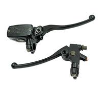 Freno Frizione 7/8 "22mm Front Motorcycle Hydraulic Pompe del freno Brake Cilindro Master Nero Sinistra Destra Disc Brake Lever Universale con interruttore del freno Leve Freno Frizione(Left and Right