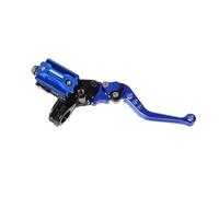 Freno Frizione Leva del cilindro principale della motocicletta con regolazione del rullo in alluminio da 7/8" 22 mm universale, pompa freno idraulica, maniglia della frizione, manubrio(Blue Right)