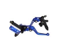 Freno Frizione Leva del cilindro principale della motocicletta con regolazione del rullo in alluminio da 7/8" 22 mm universale, pompa freno idraulica, maniglia della frizione, manubrio(1Pair Blue B-C)
